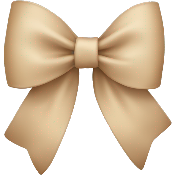 Beige bow