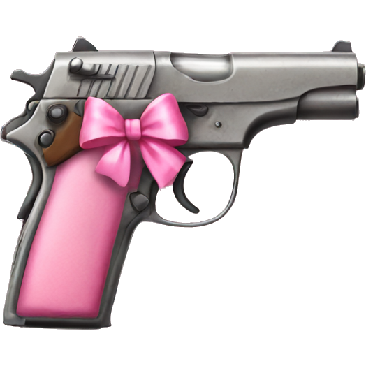 Pistolwith a pink bow