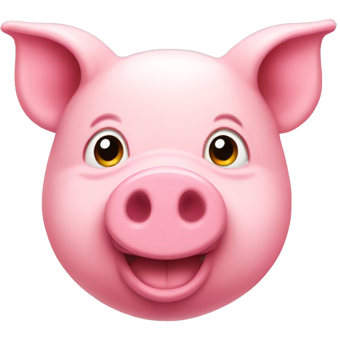 Pink heart in pig