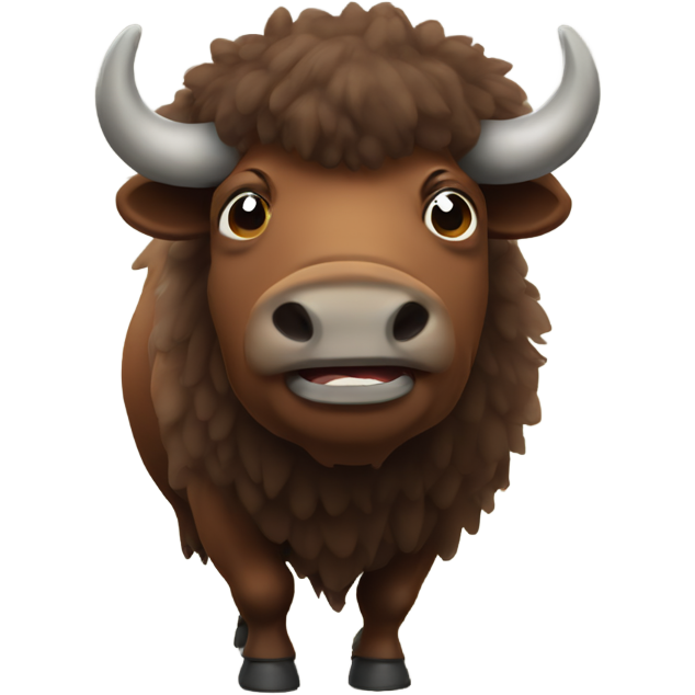 Giggly bison