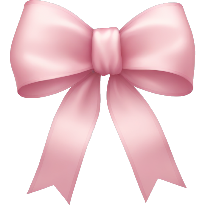 Light pink ribbon bow