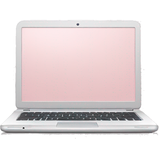 Light pink laptop