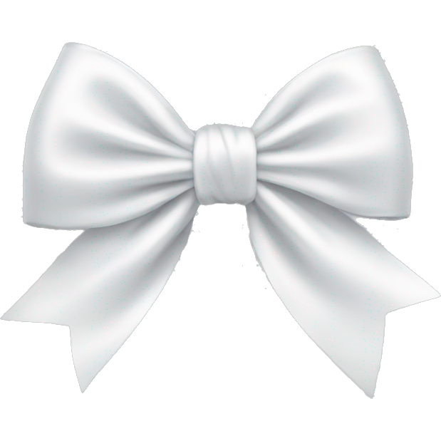 White satin bow