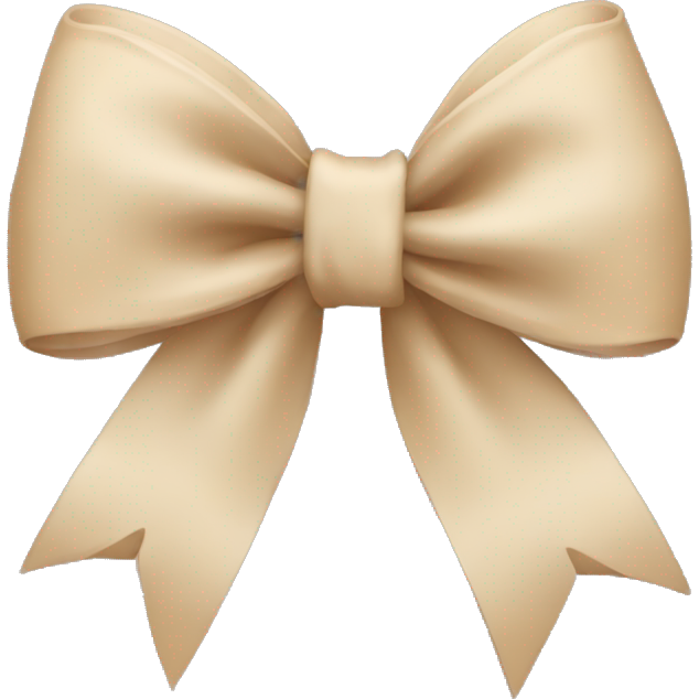 Beige bow