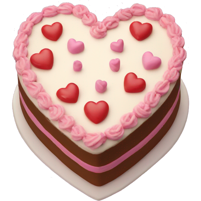 Birthday cake heart