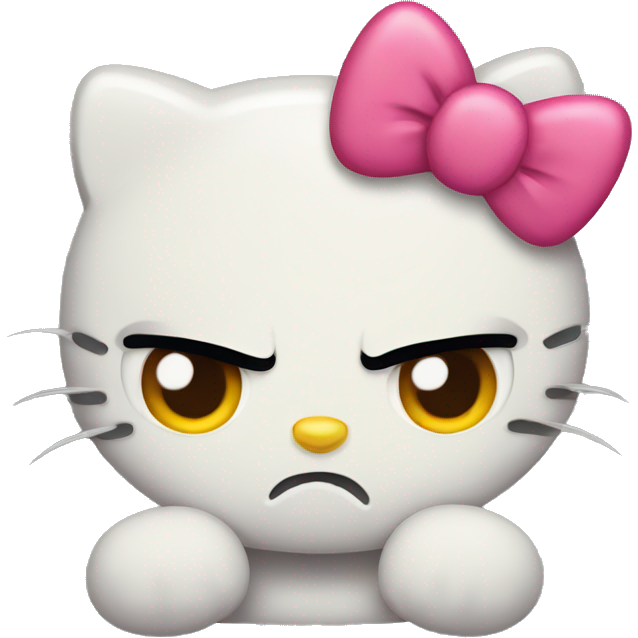Angry hello kitty
