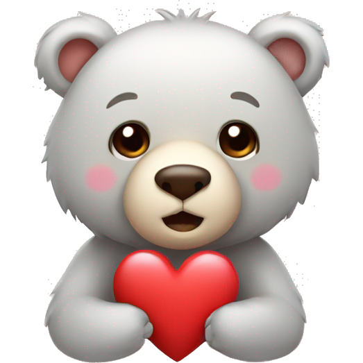 A cute bear with a heart