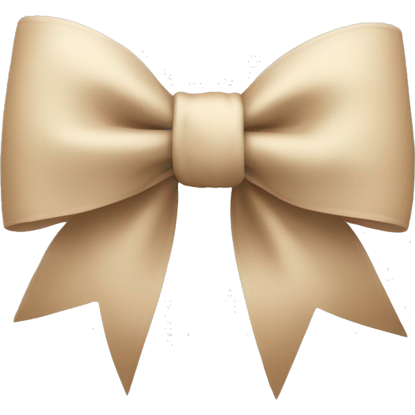 Beige bow