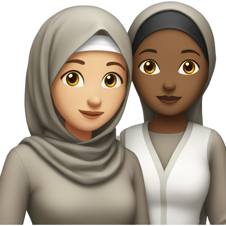 Muslim girl and Christian girl besties