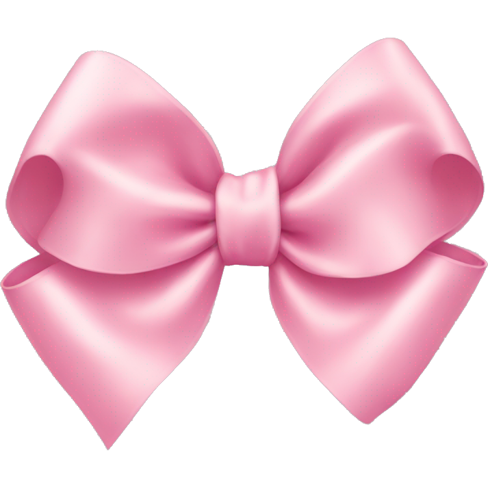 Light pink ribbon bow