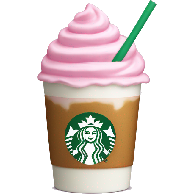 Starbucks pink drink with cold foam cream