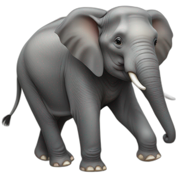 Asian Elephant full body