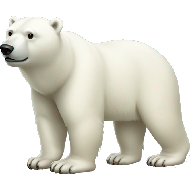 Polar bear full body
