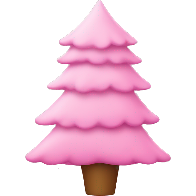Pink christmas tree