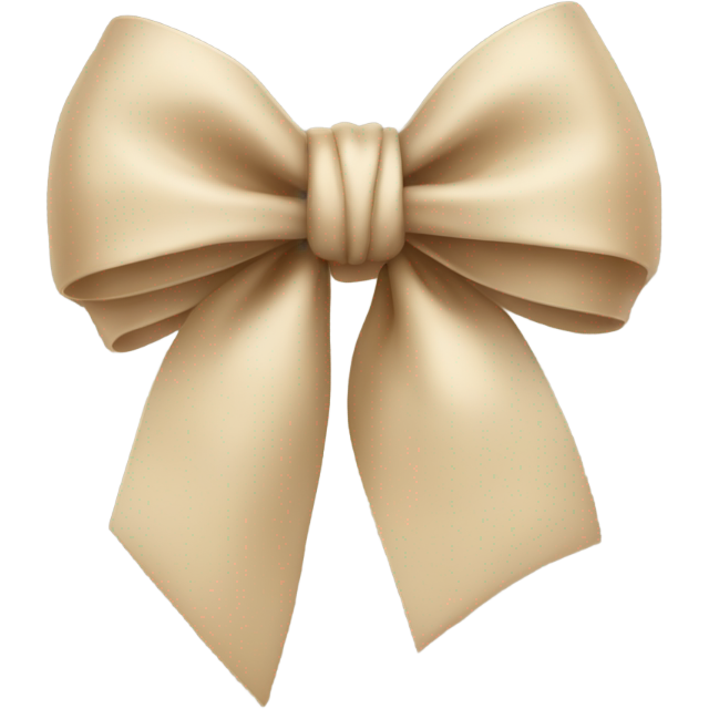 Beige bow