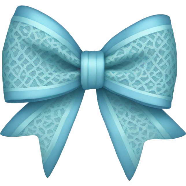 Light blue lace bow