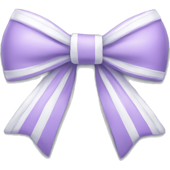 Lilac bow with white details