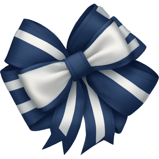 Navy blue bow