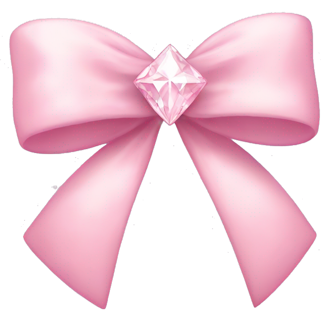 Light pink diamond bow