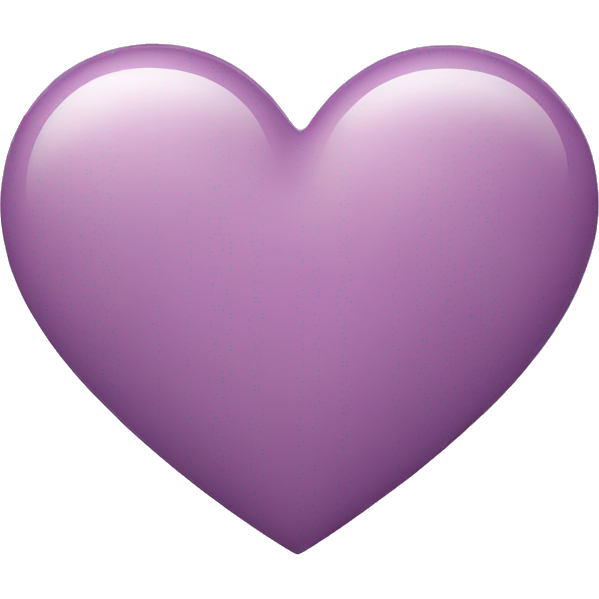 A heart with mauve