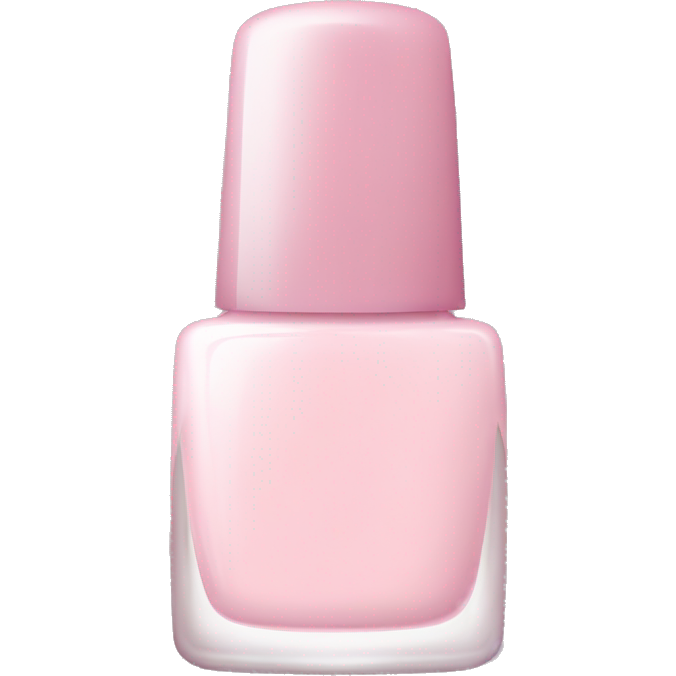 Light pink nail polish bottle