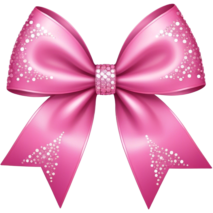 Pink bow with sparkles