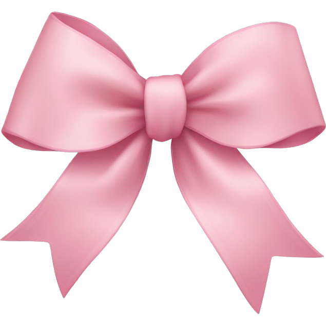 Light pink ribbon bow