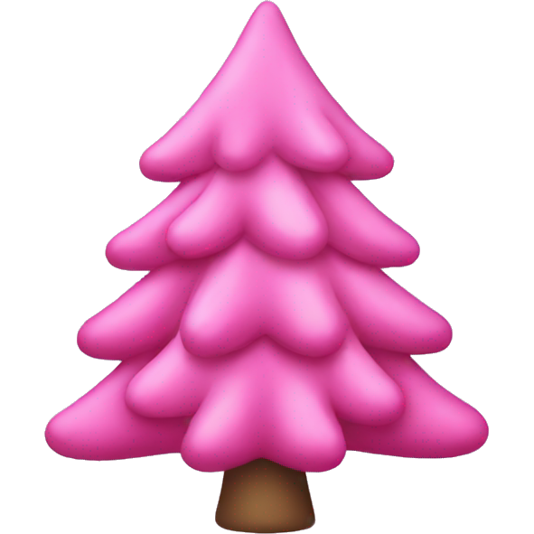 Pink christmas tree