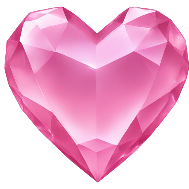 Pink crystal heart