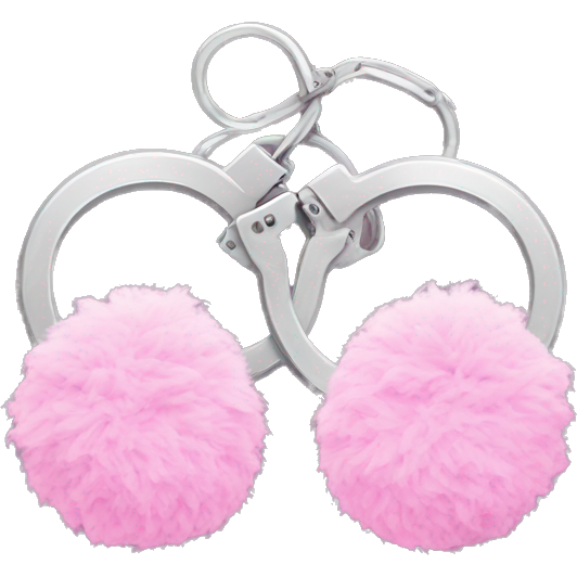 Pink fluffy handcuffs