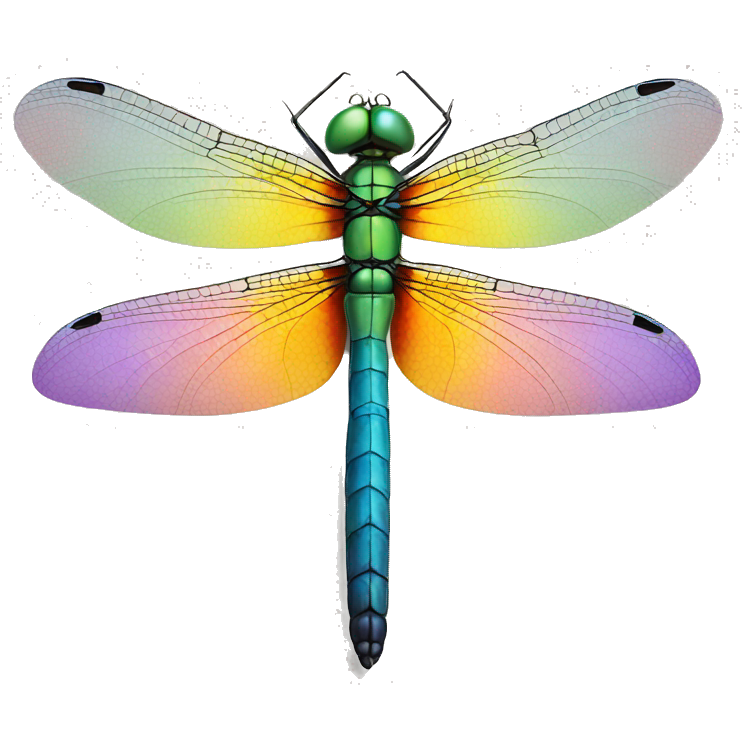 Beautiful multi colored dragonfly