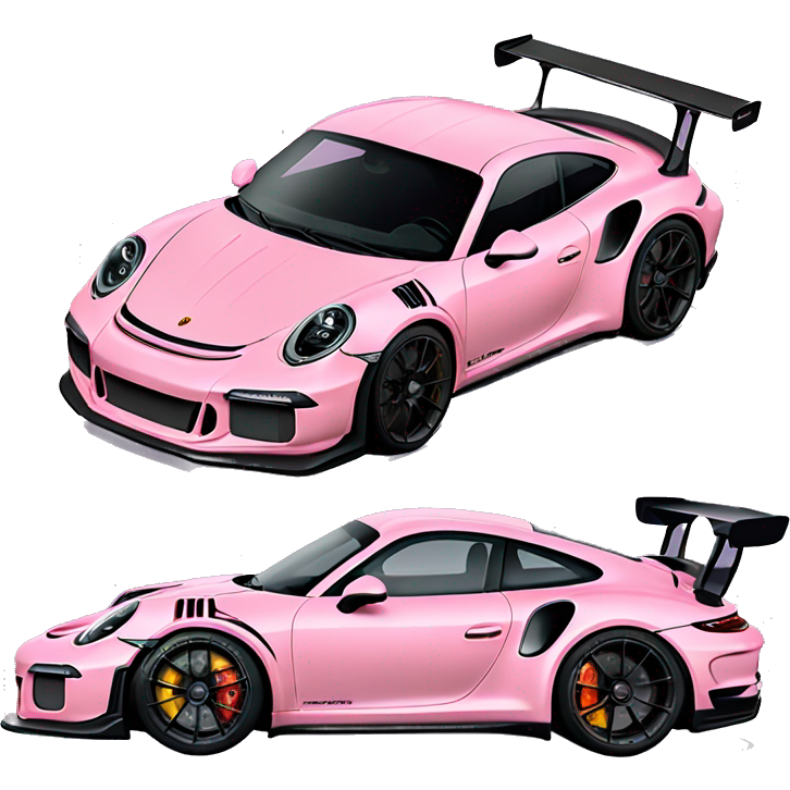 Pastel pink porche gt3 RS