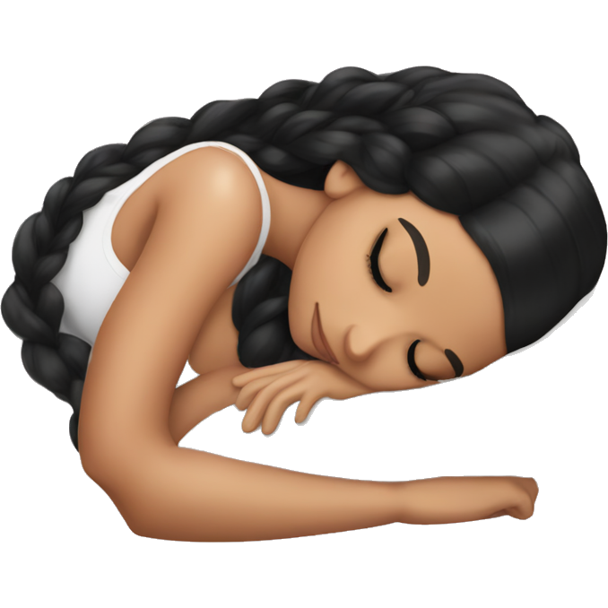 Ariana Grande sleeping with black hair
