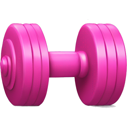 Dumbbell with pink bow