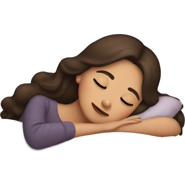 Sleeping brunette