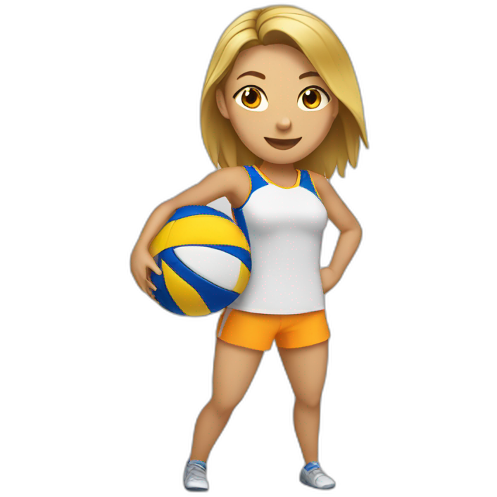 Voley player female playing