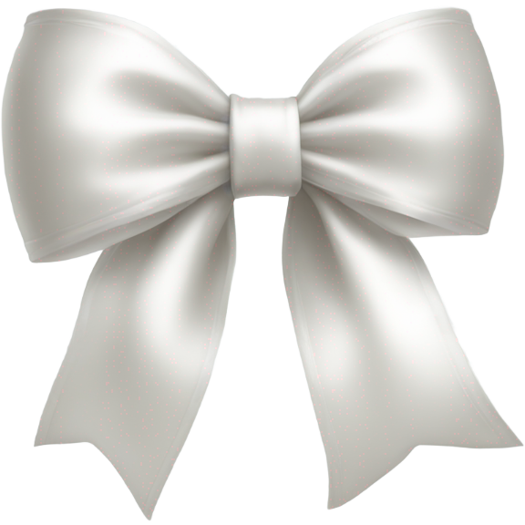 White satin bow