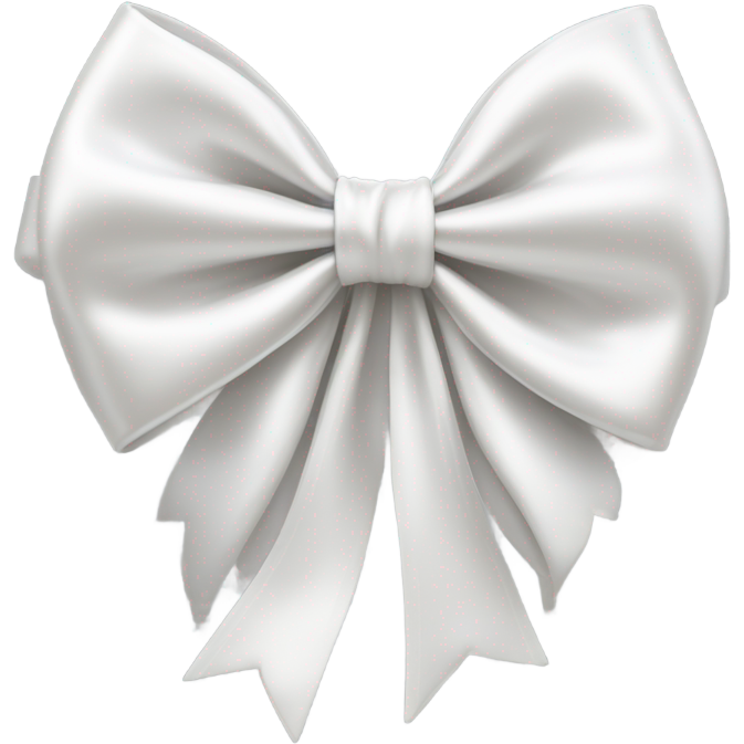 White satin bow