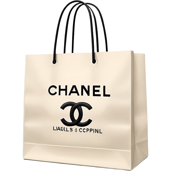 Chanel paper shopping bag