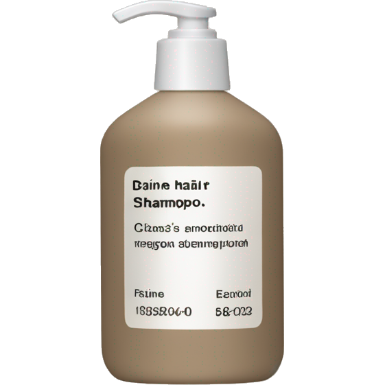 Hair shampoo bottle beige Davine’s