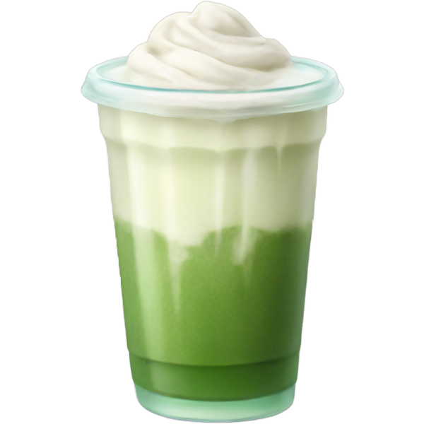Iced matcha latte
