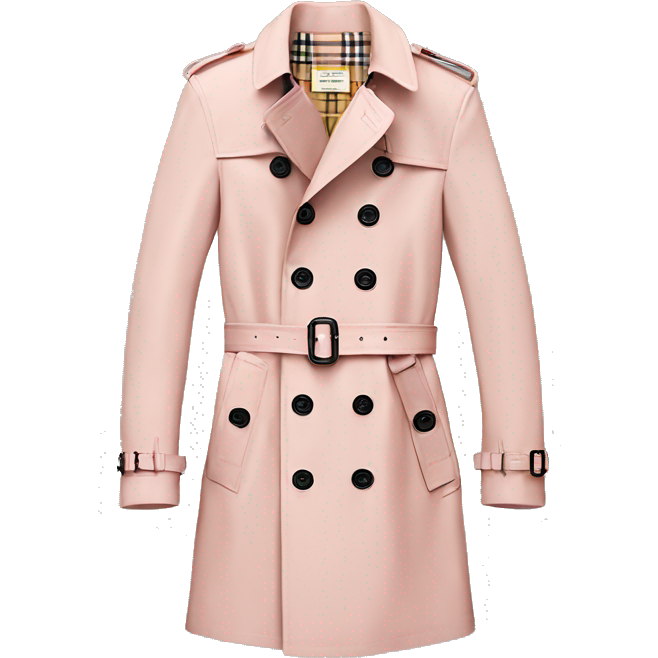 Light Pink Burberry trench coat