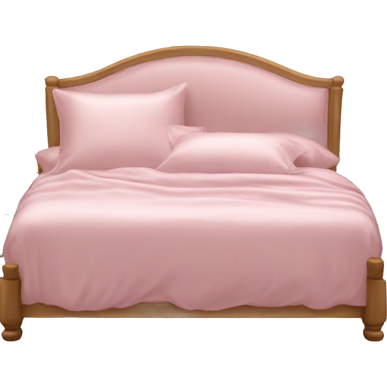 Light pink silk bed