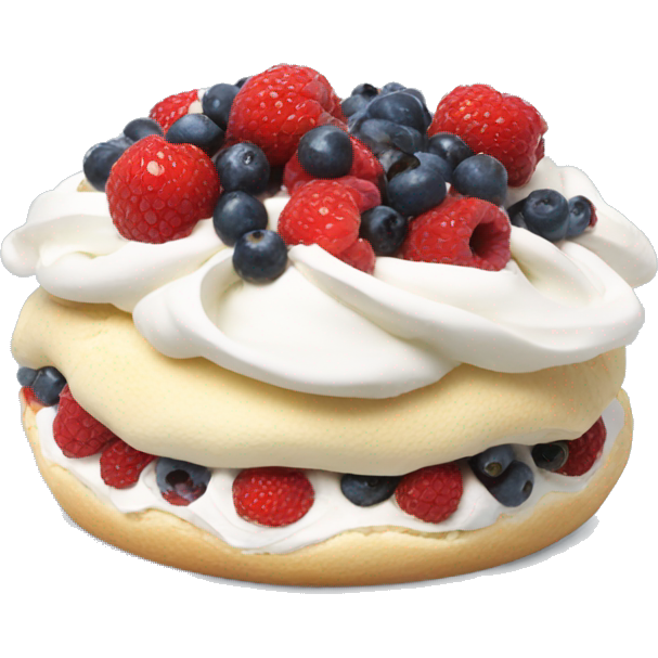 Pavlova with berries