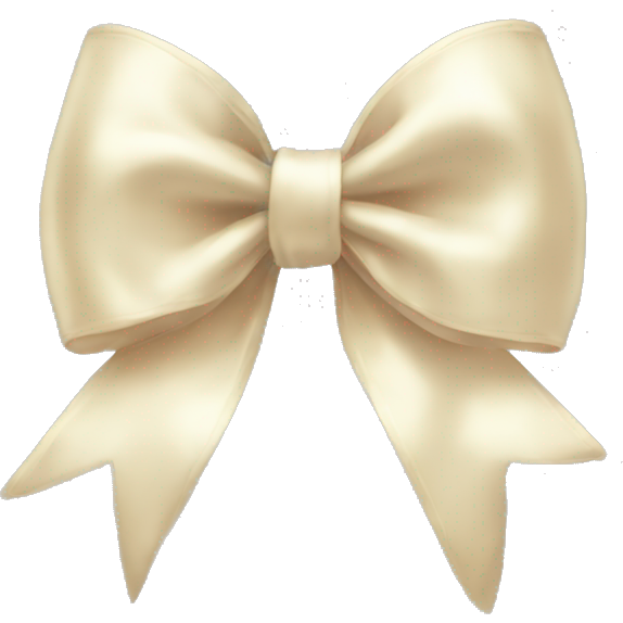 Christmas bow cream aesthetic