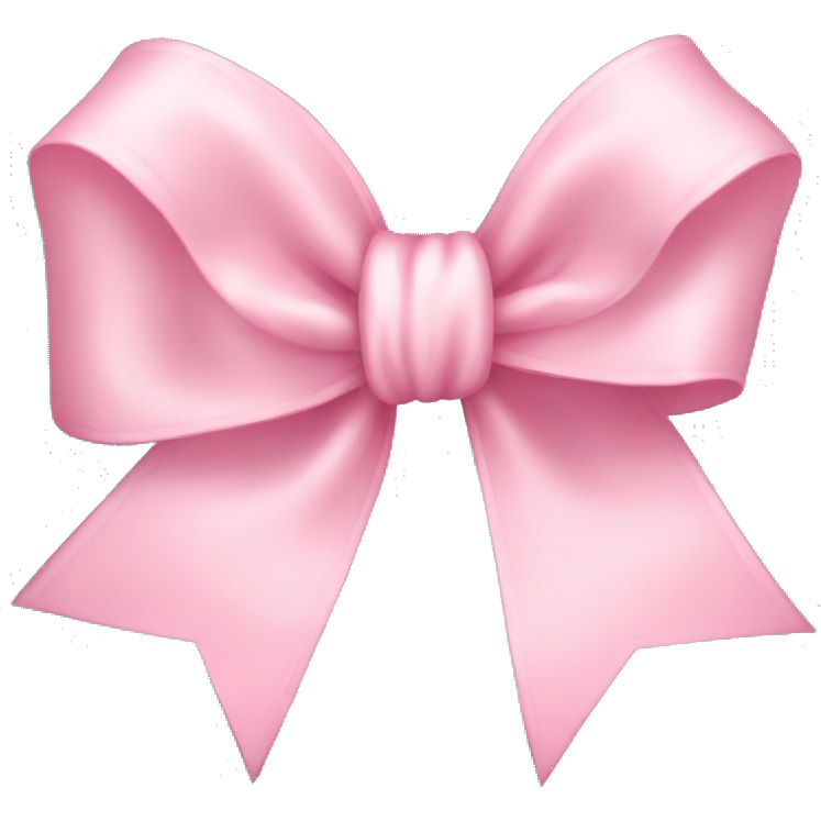 Light pink ribbon bow