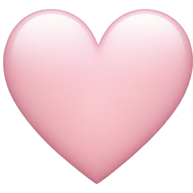 Heart that’s light pink