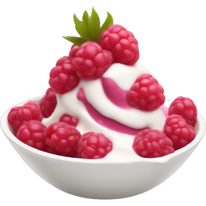 Raspberry yogurt bowl