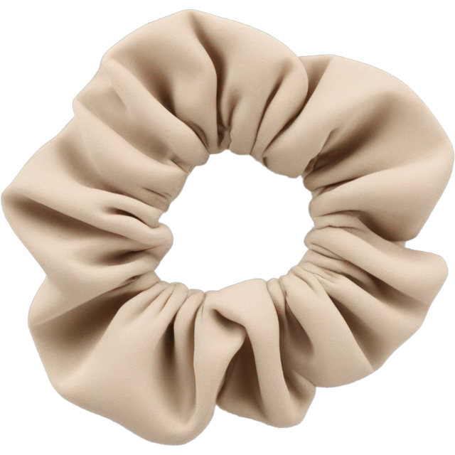 Beige scrunchie
