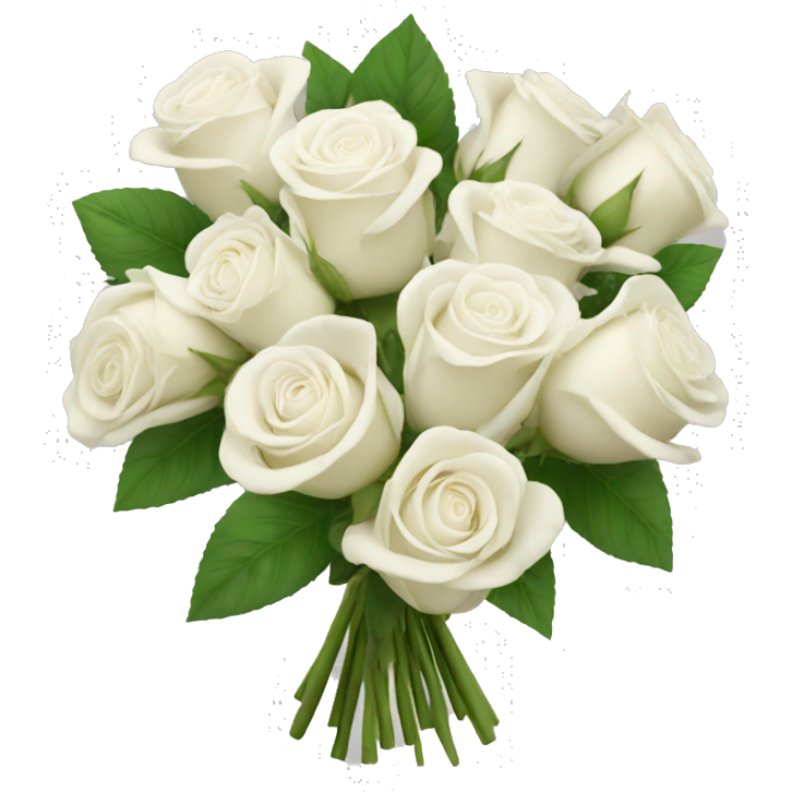 Bouquet of white roses